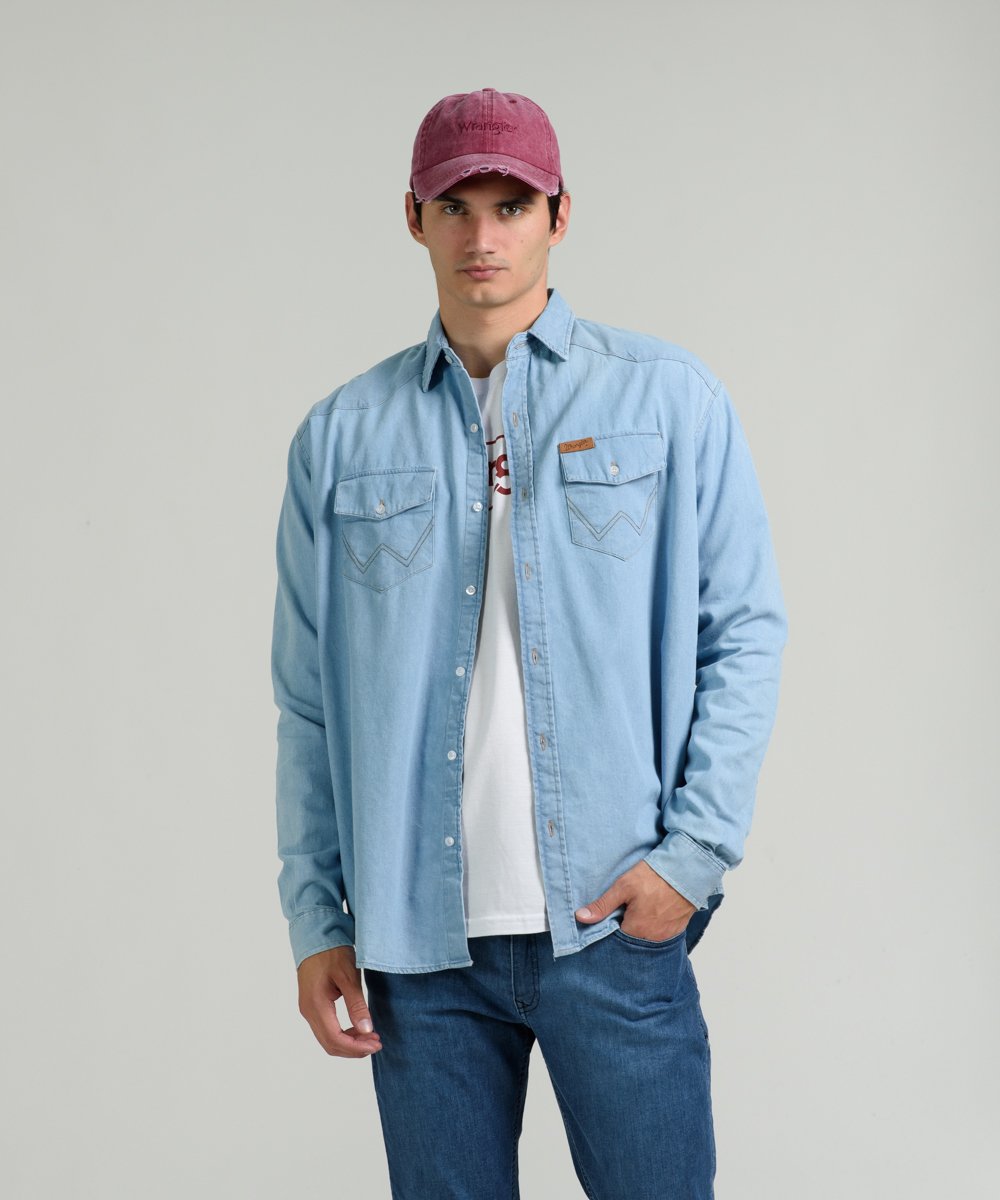 Camisa Western  LS Broche